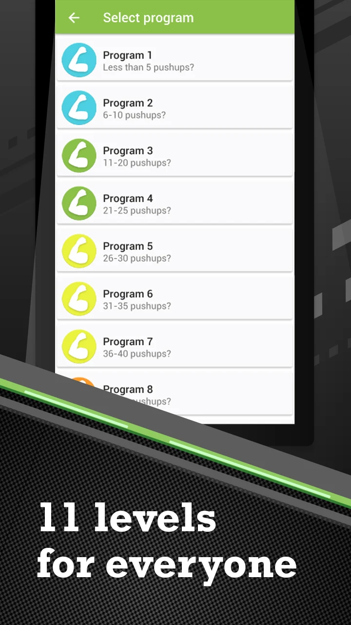 100 Pushups workout BeStronger screenshot