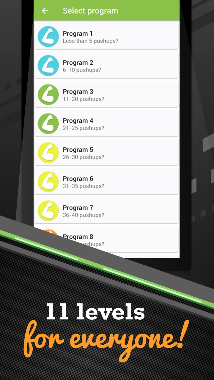 100 Pushups workout BeStronger screenshot